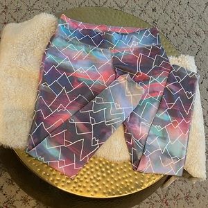 Mountain Patterned Workout Leggings
